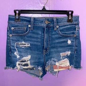 American Eagle / American Flag Jean Shorts